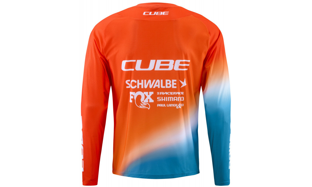 Cycling jersey Cube MTB X Factory Racing L/S black'n'white - 2