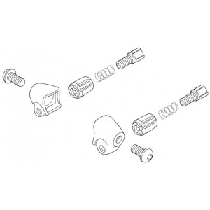 Shifting cable adjuster Shimano SM-CS50 stopper for steel frames (pair)