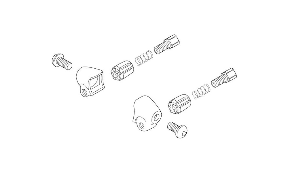 Регулятор тормозного троса Shimano SM-CS50 stopper for steel frames (пара) 