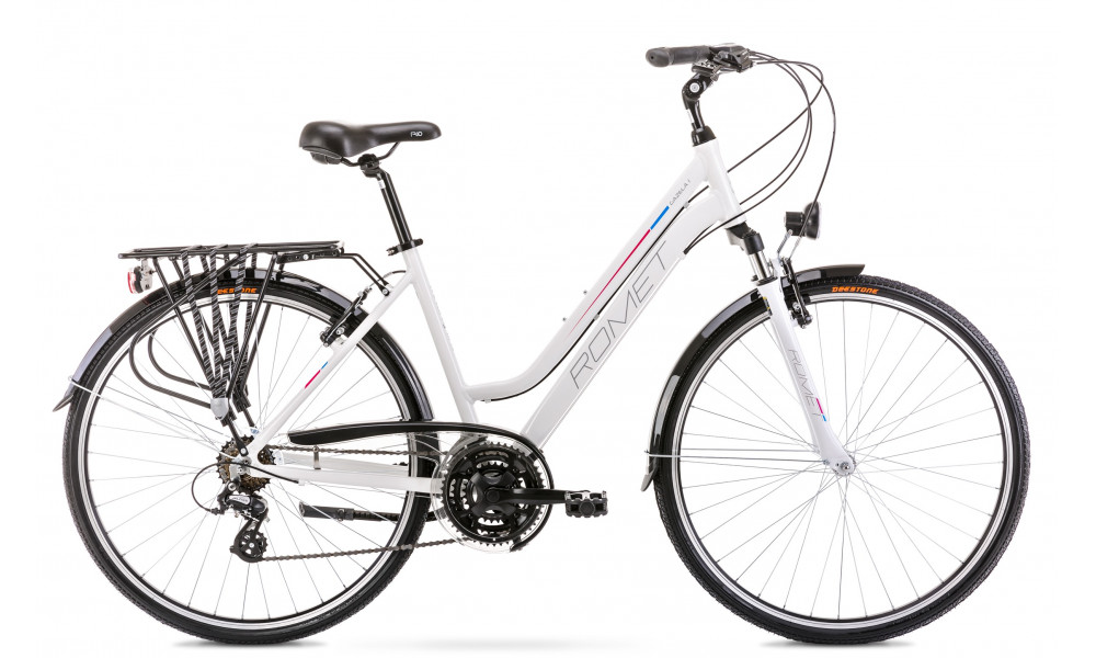 Dviratis Romet Gazela 2020 white-pink 