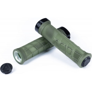 Ручки руля ACID Disrupt 138mm Lock-on translucent olive