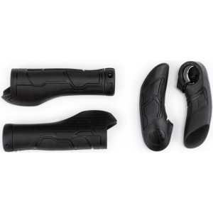Ручки руля Natural Fit All Terrain Lock-on with bar ends black