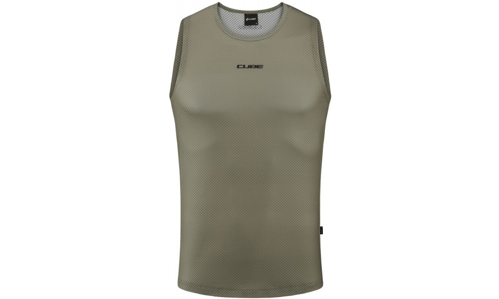 Нижняя рубашка Cube Mesh Sleeveless olive - 6