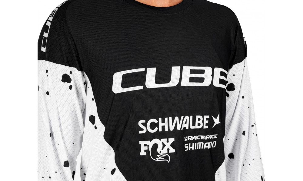 Jersey Cube X Factory Racing MTB L/S black'n'white - 6