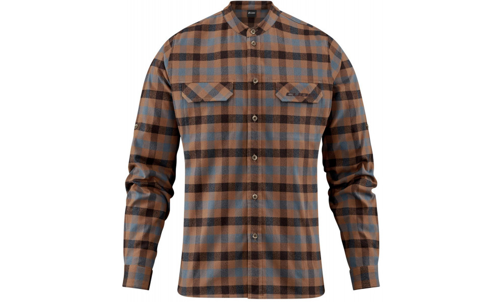 Shirt Cube Work L/S brown'n'blue - 4