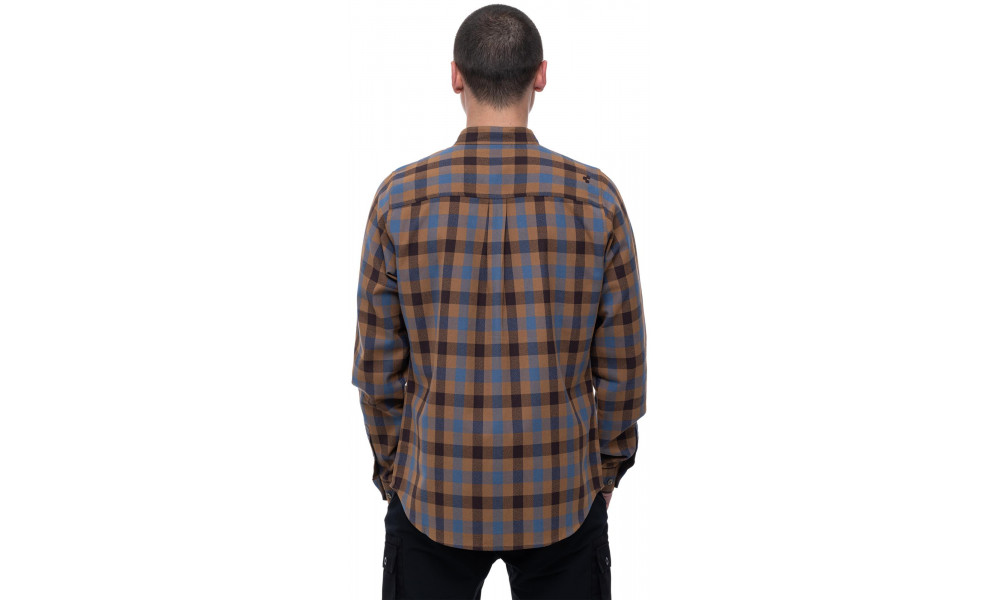 Shirt Cube Work L/S brown'n'blue - 5