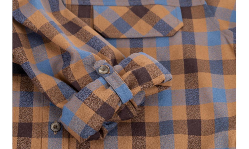 Рубашка Cube Work L/S brown'n'blue - 6