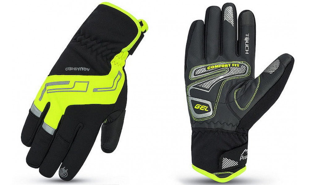 Перчатки Prox Performance Pro Long Gel black-lime - 3