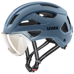 Helmet Uvex stride visor stone blue matt