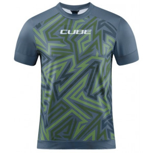 Веломайка Cube ATX Round Neck TM S/S olive'n'grey