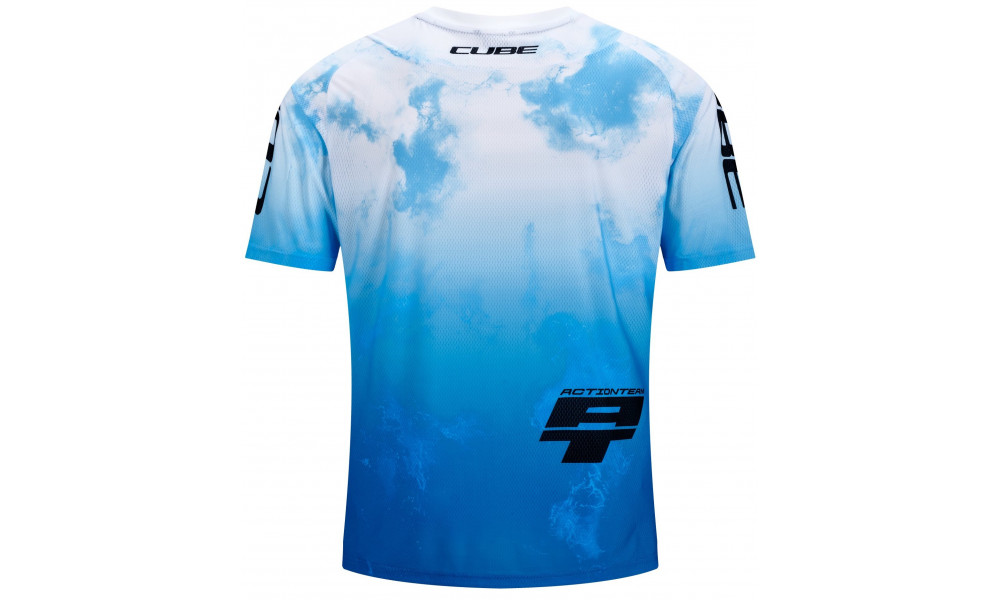 Cycling jersey Cube MTB X Actionteam S/S blue'n'green - 6