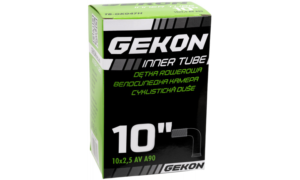 Tube Gekon 10" x 2.50 AV 90o valve (e-scooter) 