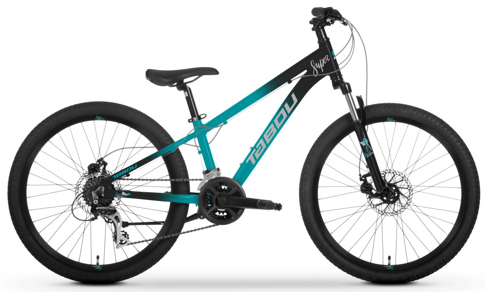 Bicycle Tabou Supergirl 1.0 24 black-turq 