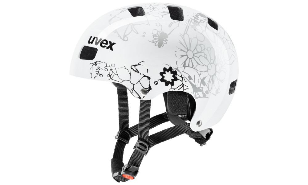 ???? Uvex Kid 3 white flower black - 1
