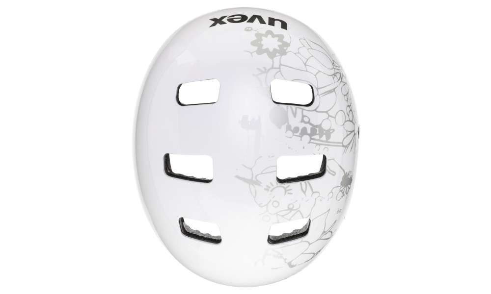 Helmet Uvex Kid 3 white flower black - 4