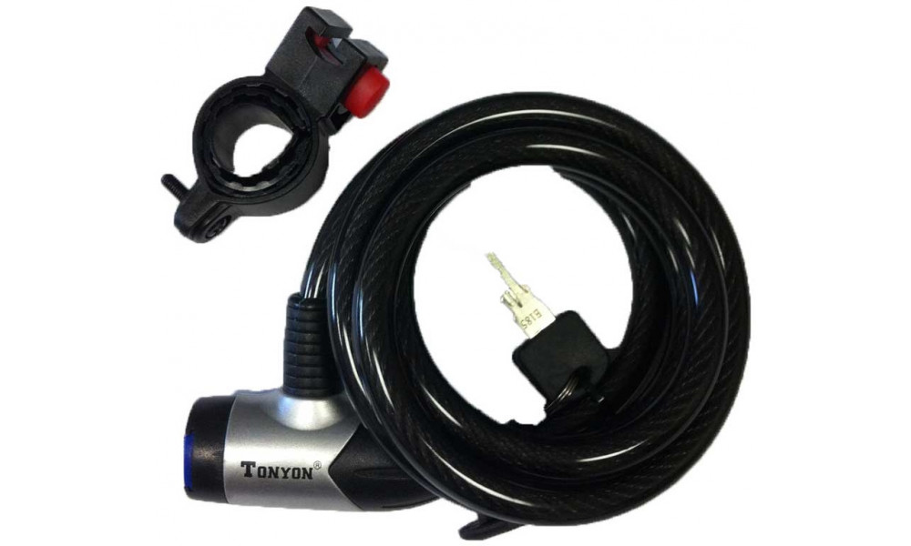 Lock Tanyon spiral (steel cable) Ø12mm/1500mm 