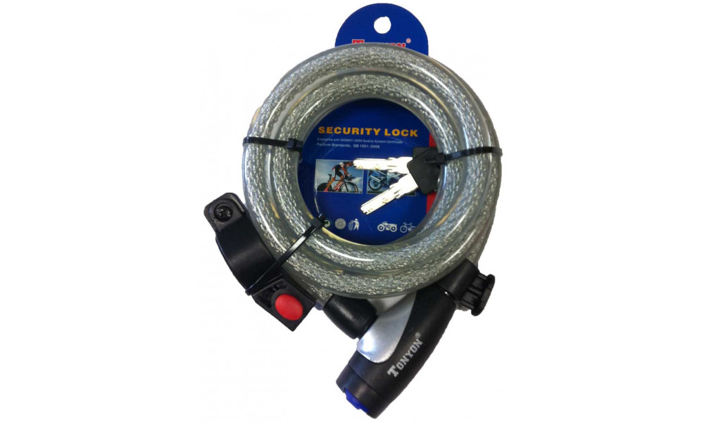 Замок Tanyon spiral (steel cable) O15mm/1800mm 