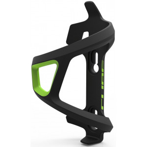 Bottle cage Cube HPP Left-Hand Sidecage black“n“green