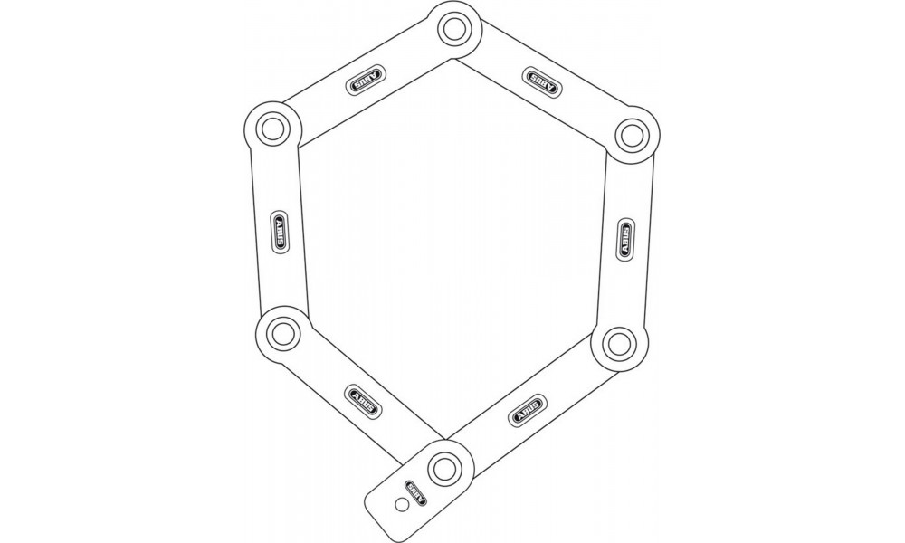 Замок Abus Folding Bordo uGrip 5700/80 RD SH - 2