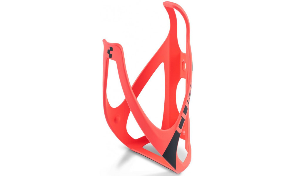 Bottle cage Cube HPP matt coral'n'black 