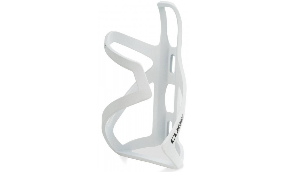 Bottle cage Cube HPP Sidecage matt white'n'glossy black 