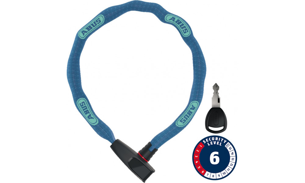 Lock Abus 6806K/85 NEON blue (square chain) 
