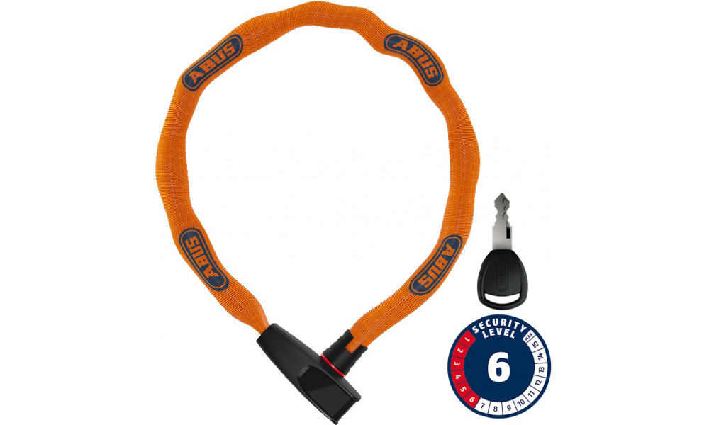 Замок Abus 6806K/85 NEON orange (square chain) 