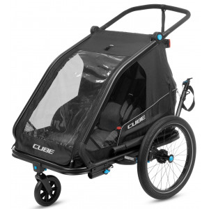 Kids trailer Cube Double CMPT black