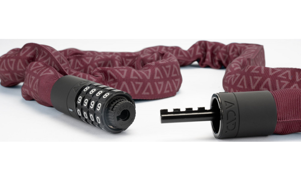Lock ACID chain combination Corvid C120 6x1200mm red - 3