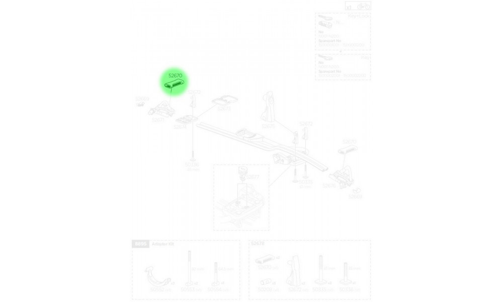 Адаптер Thule for ProRide 598 - 2