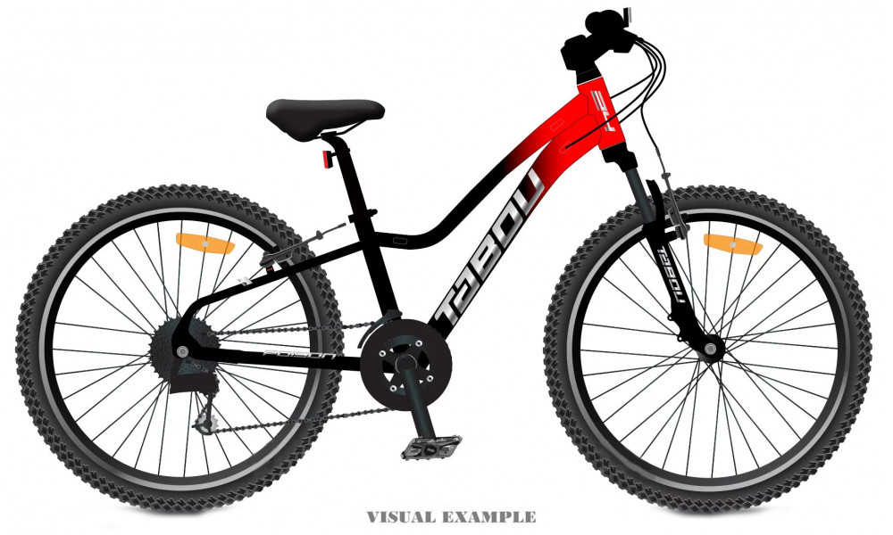 Bicycle Tabou Poison 24 red-black 