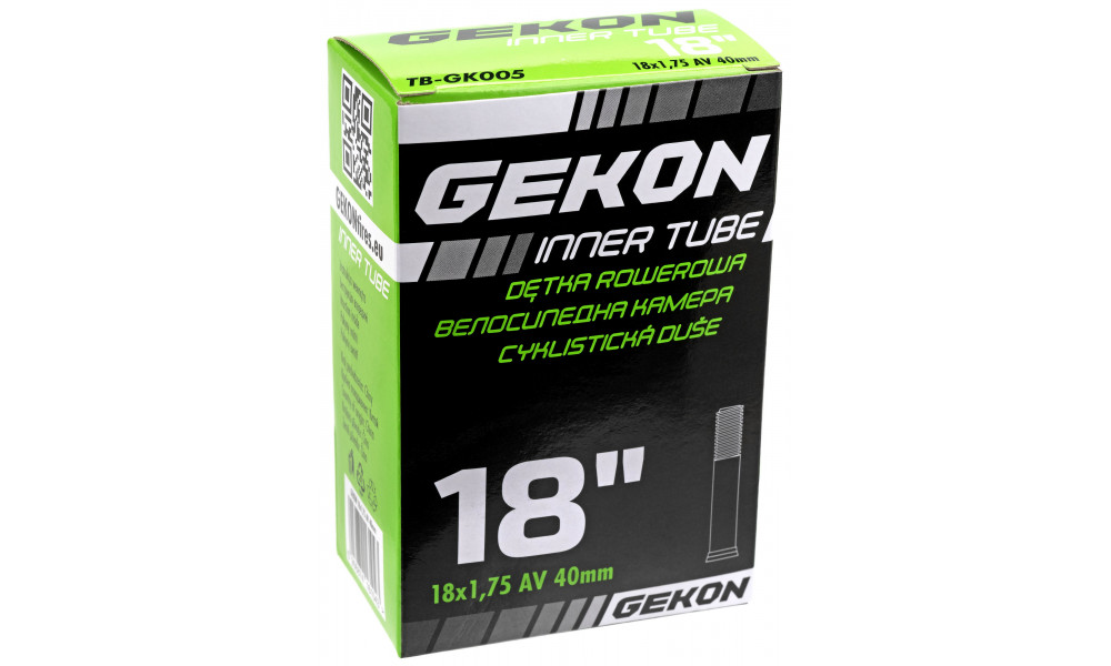Tube GEKON 18 x 1.95/2.125 AV 40mm (GK005) - 2