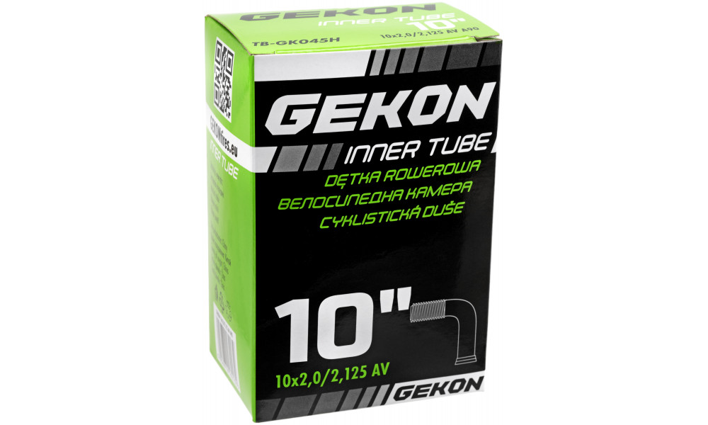 Tube Gekon 10" x 2.0/2.125 AV 90o valve (e-scooter) 