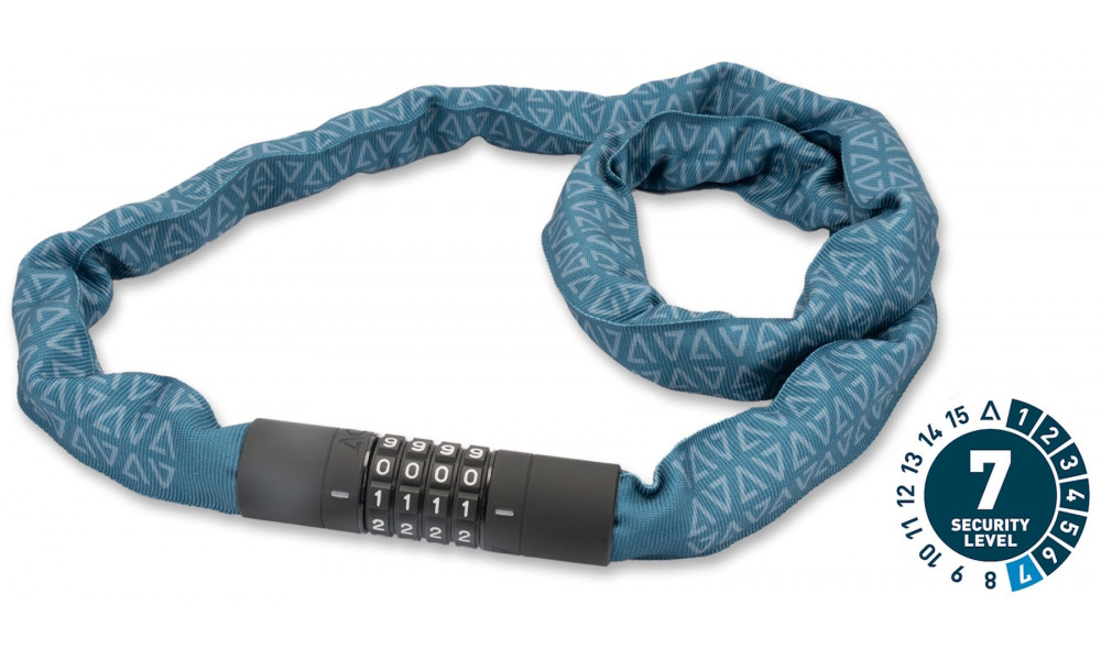 Lock ACID chain combination Corvid C120 6x1200mm blue - 1