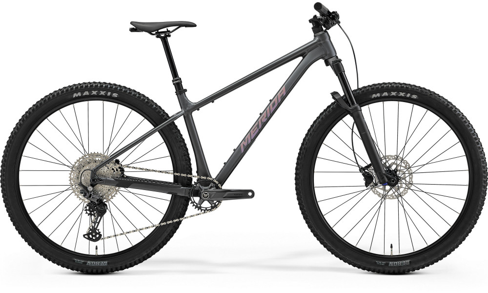 Велосипед Merida Big.Nine TR 700 2026 silk dark grey(rainbow purple) 