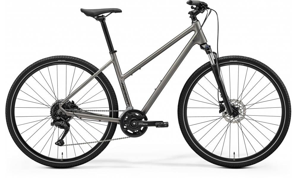 Велосипед Merida Crossway 100 Lady 2026 silk warm slate grey(black) 