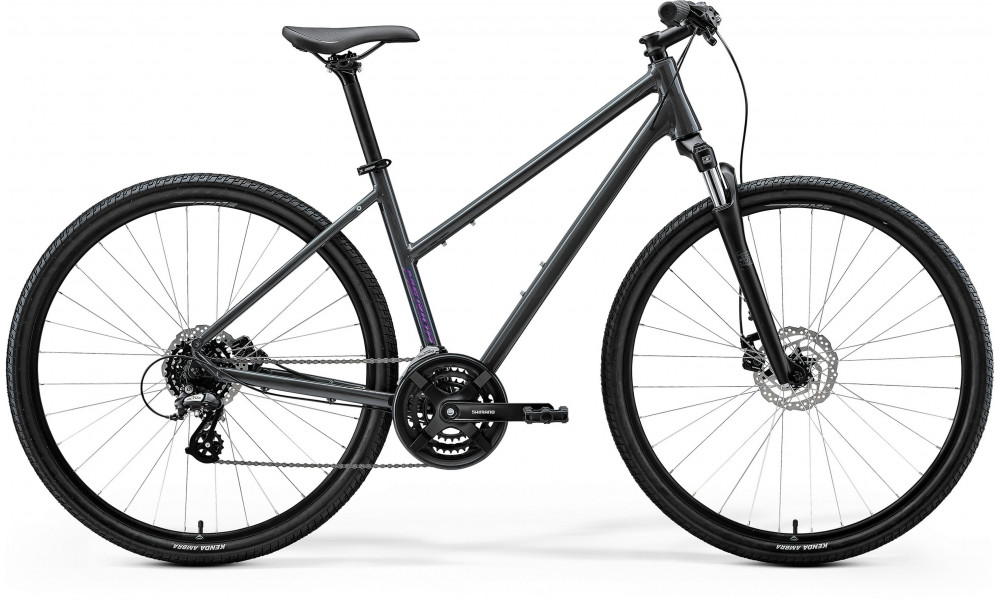 Велосипед Merida Crossway 10 Lady 2026 glossy cool grey(purple) 