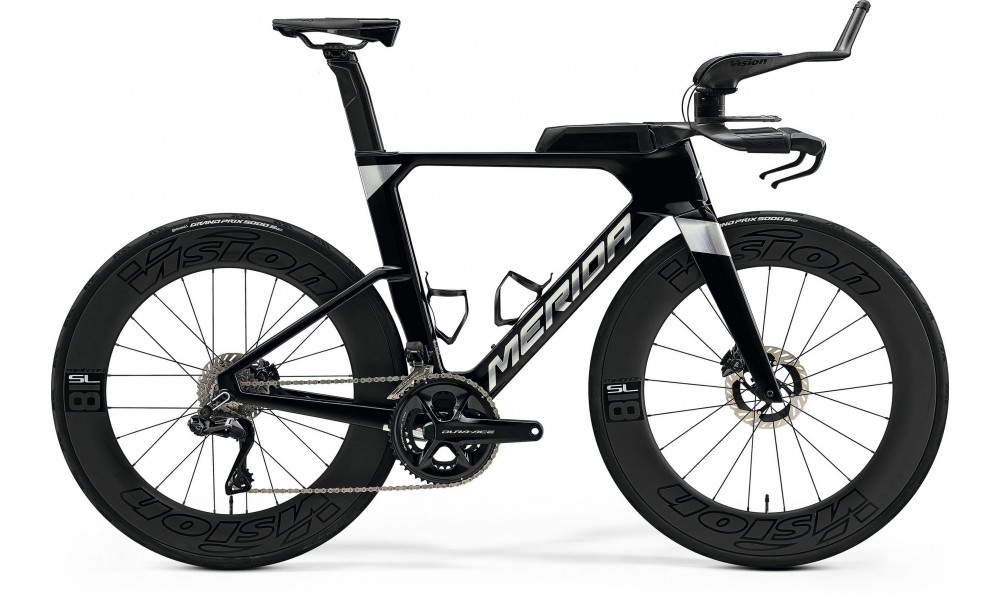 Велосипед Merida Time Warp TRI 10K 2026 metallic black(flash bcp) 