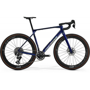 Велосипед Merida Mission 10K 2026 transp. blue carbon ud(silver)