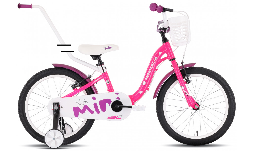 Bicycle Tabou Miss AL 18 pink-white - 1