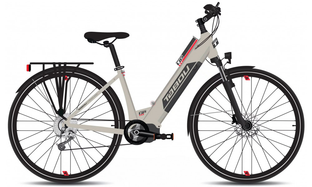 E-bike Tabou Mono UP 1.0 grey-red 