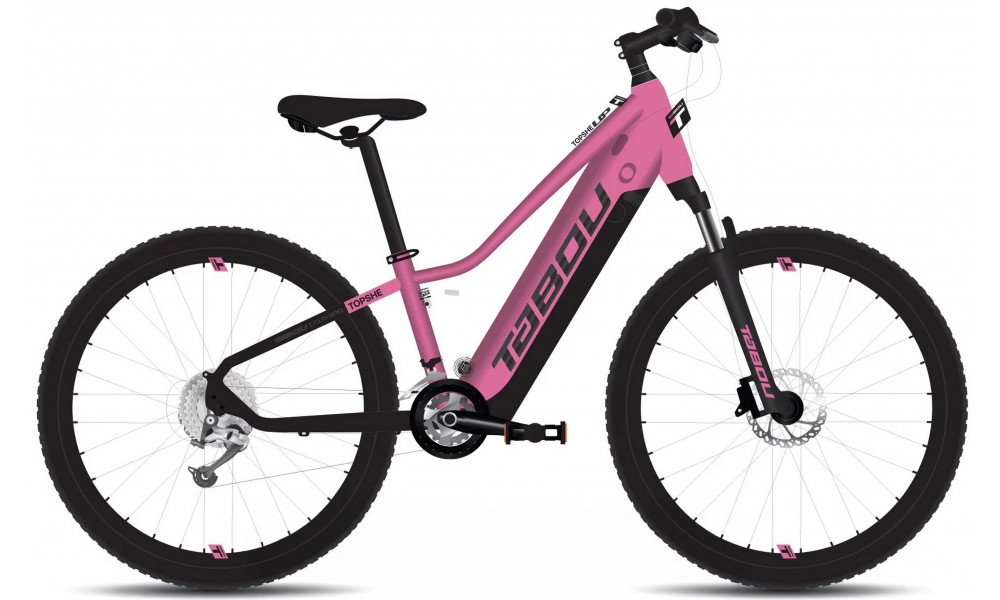 E-bike Tabou Topshe UP 24 pink-black 