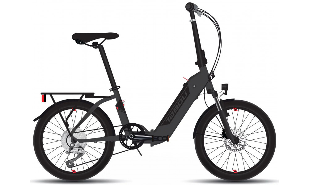 E-bike Tabou Fold UP 20 anthracite-red 