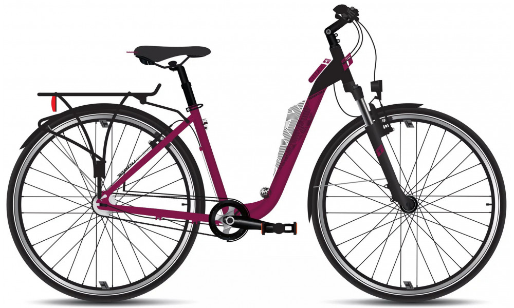 Bicycle Tabou Citta 3 black-fuxxia 