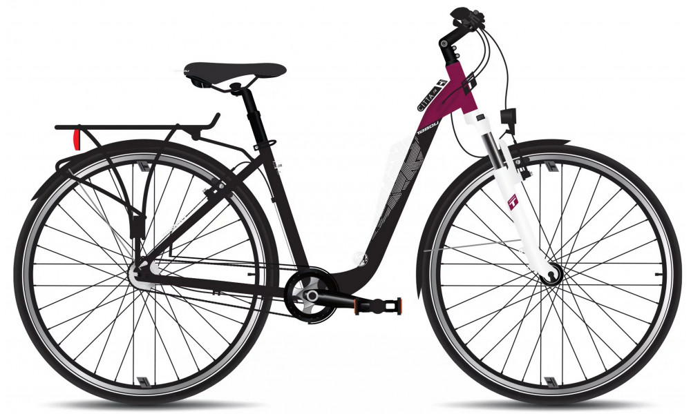 Bicycle Tabou Citta 2 JR black-fuxxia 