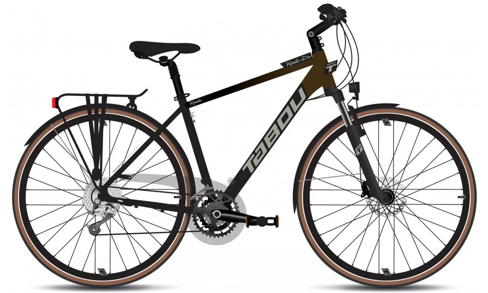 Bicycle Tabou Kinetic 4 black-brown 