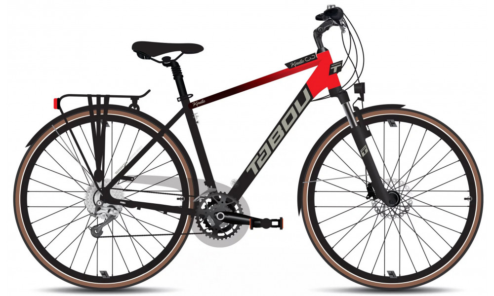 Велосипед Tabou Kinetic 3 black-red 