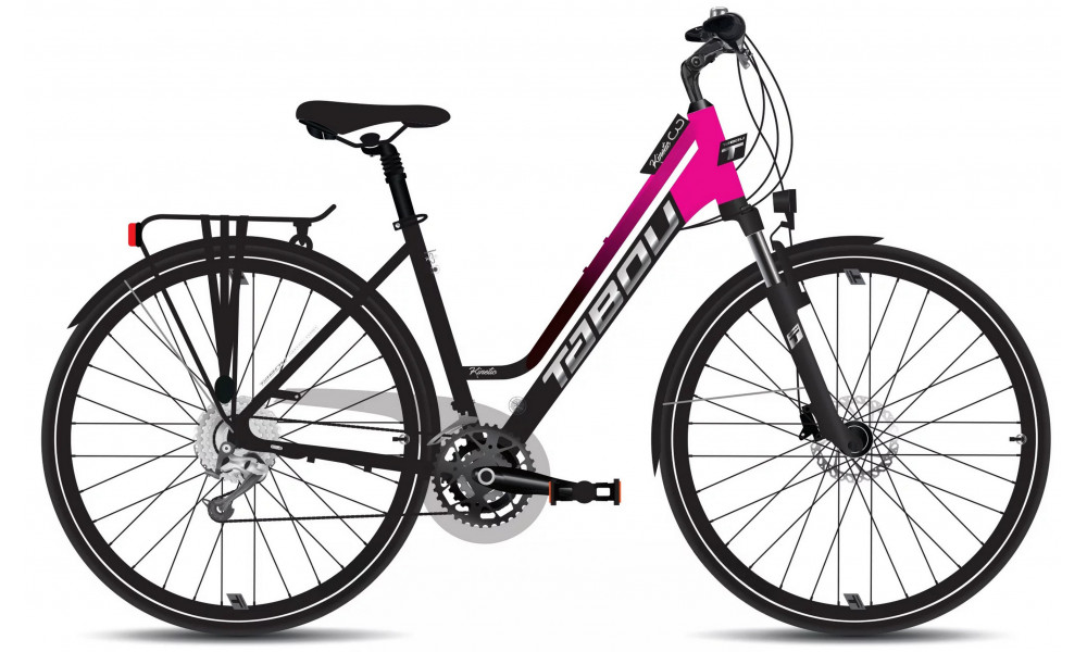 Bicycle Tabou Kinetic 3 W black-fuxia 