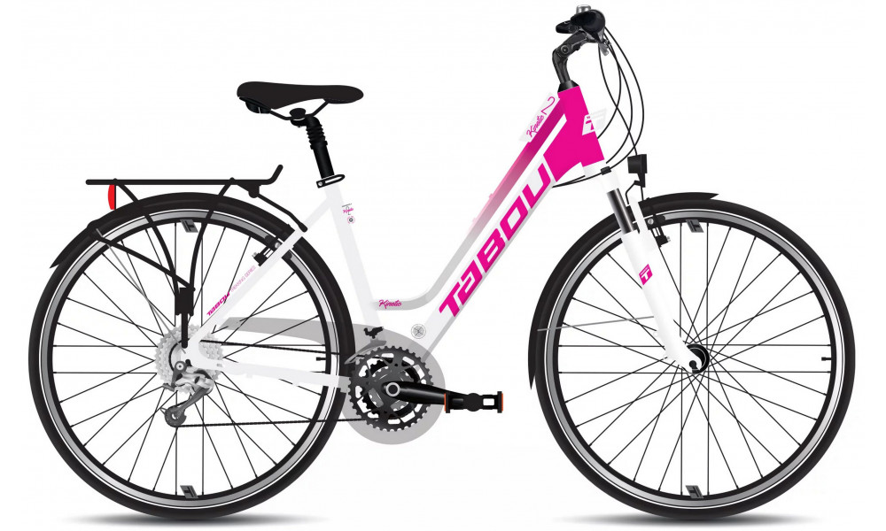 Bicycle Tabou Kinetic 2 W white-fuxia 