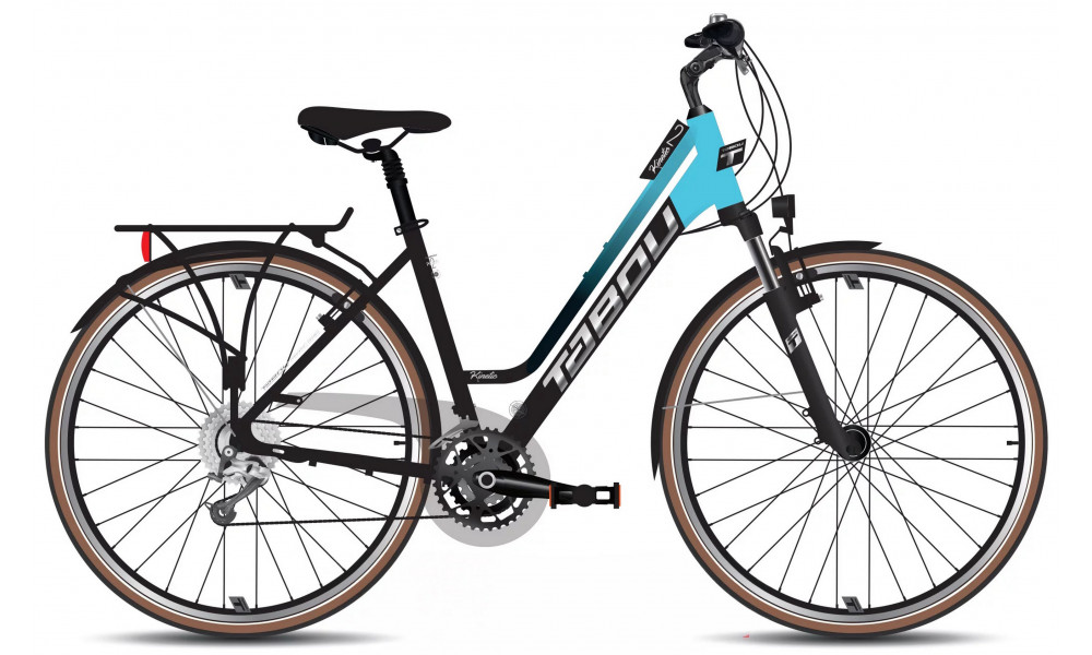 Bicycle Tabou Kinetic 2 JR W black-turq 